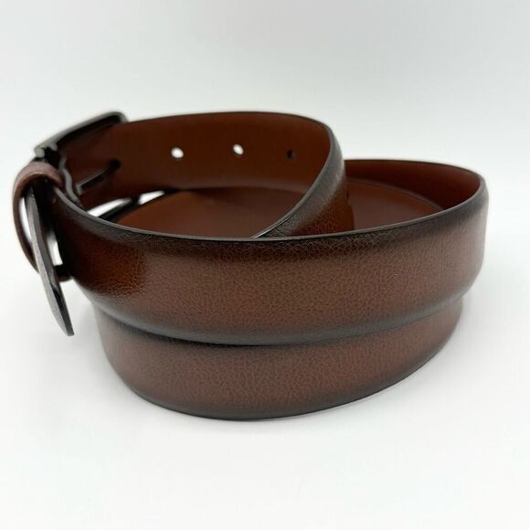 Original Penguin Cognac Leather Belt NEW - Men’s US L - Picture 2 of 8